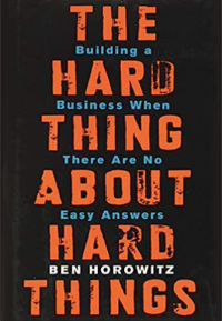 Cover of "The Hard Thing About Hard Things"