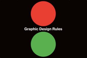 Partial cover of "Graphic Design Rules" showing a red circle and a green circle.