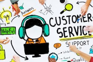 Illustration of a customer service concept