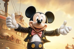 An AI-generated image of Mickey Mouse.