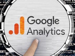 Illustration of Google Analytics logo in a circle