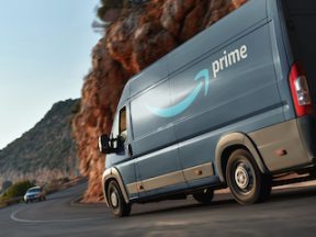 Image of an Amazon delivery van