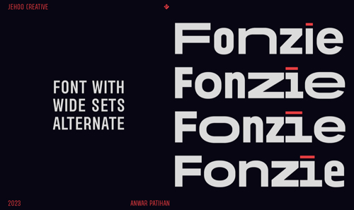 Home page of Fonzie font