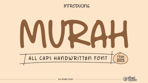 Home page of Murah font