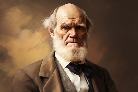 AI-generate image of Charles Darwin