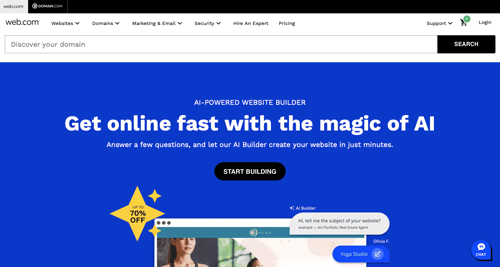 Home page of Web.com