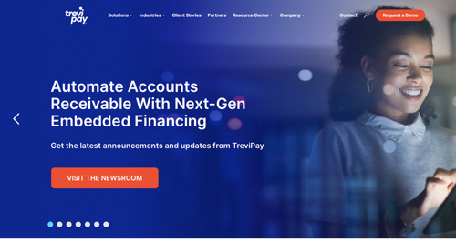 Home page of TreviPay