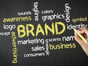 Word cloud illustration for "brand"