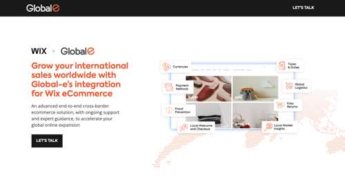Home page of Global-e