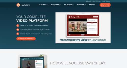 Switcher home page.