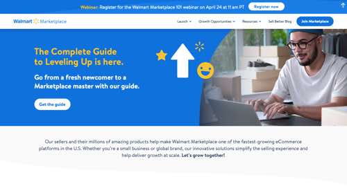 Screenshot of Walmart Marketplace.