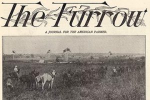 Cover of a circa 1895 issue of "The Furrow"