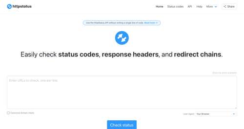 Home page of HttpStatus