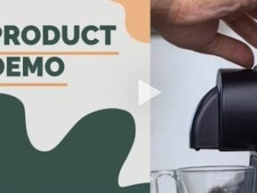 Screenshot from animoto of a product-demo video example