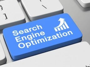 Illustration of a keyword with "Search Engine Optimization" on the return key