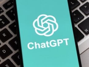 ChatGPT logo on a smartphone screen