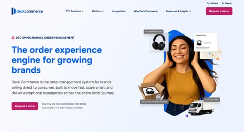 Home page of Deck Commerce