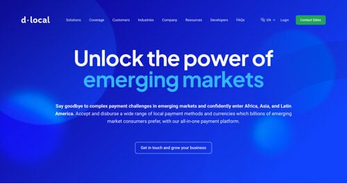 Home page of dLocal
