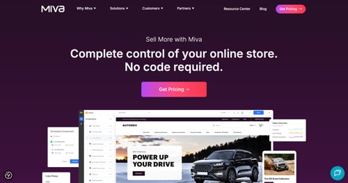Home page of Miva