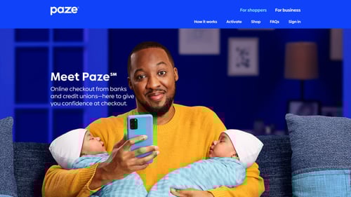 Home page of Paze