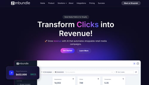 Home page of Zenbundle