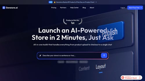 Home page of Genstore
