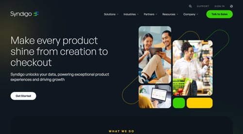 Home page of Syndigo