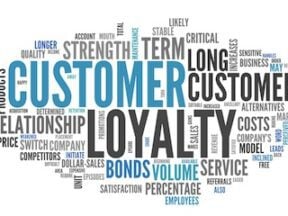 Word cloud for "customer loyalty" and related synonyms