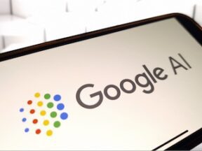 Google AI logo on a smartphone