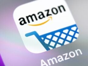 Screenshot of Amazon app icon on a smartphone screen