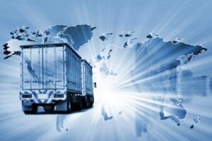 The world logistics background or transportation Industry or shipping business, Container Cargo shipment , truck delivery, airplane , import export Concept