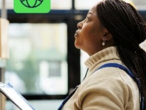 Image from Metapack of a female worker in a warehouse