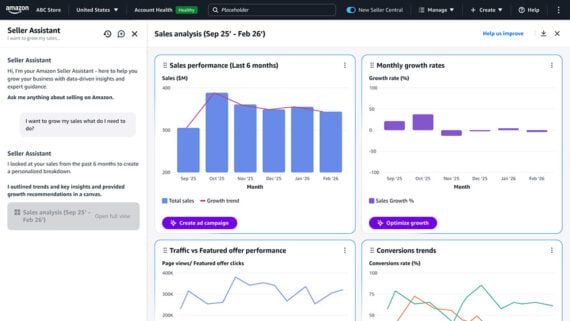 Screenshot of a Seller Central canvas