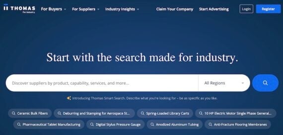 Home page of Thomasnet