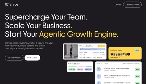 Home page of Clarvos