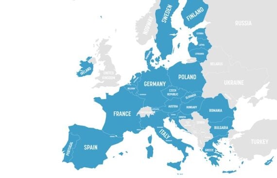 Map of E.U.