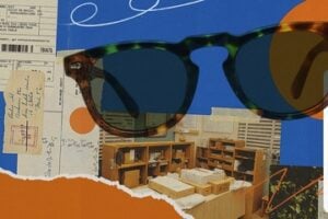 Image from Shopify of sunglasses on the B2B page