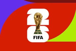FIFA World Cup logo an d flag