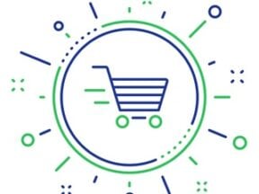 Illustration of a shopping cart icon