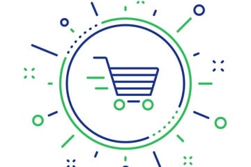 Illustration of a shopping cart icon