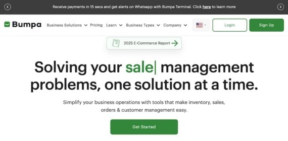 Bumpa home page