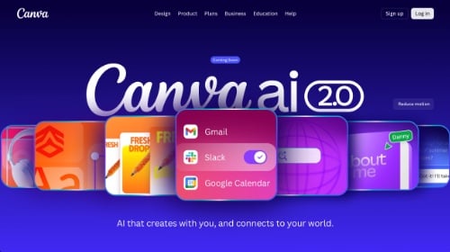 Web page for Canva Grow 2.0