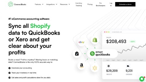 Home page of ConnectBooks