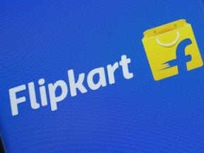 Flipkart logo on a smartphone