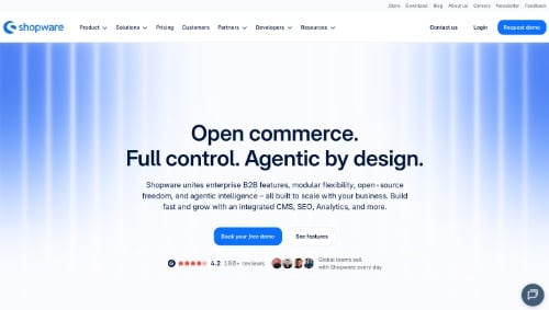 Home page of Shopware Home page of Shopware