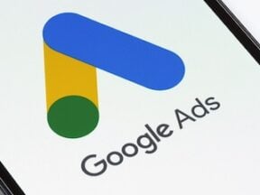 Google Ads logo on a smartphone