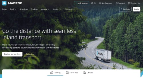 Maersk home page