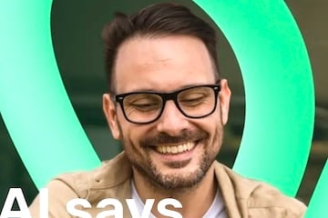 Image from Trustpilot of a male looking at a smartphone