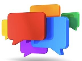 Illustration of text messaging concept