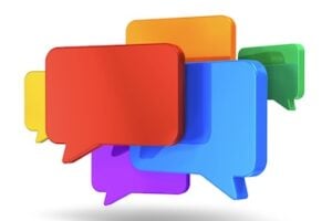 Illustration of text messaging concept